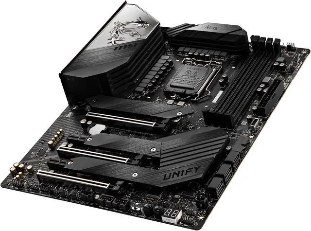 Alt view image 5 of 7 - MSI MEG Z490 UNIFY LGA 1200 Intel Z490 ATX Intel Motherboard