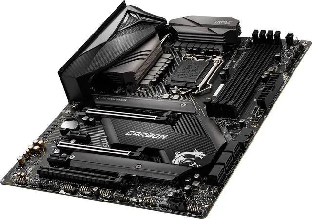 Alt view image 6 of 9 - MSI MPG Z490 GAMING CARBON WIFI LGA 1200 Intel Z490 ATX Intel Motherboard
