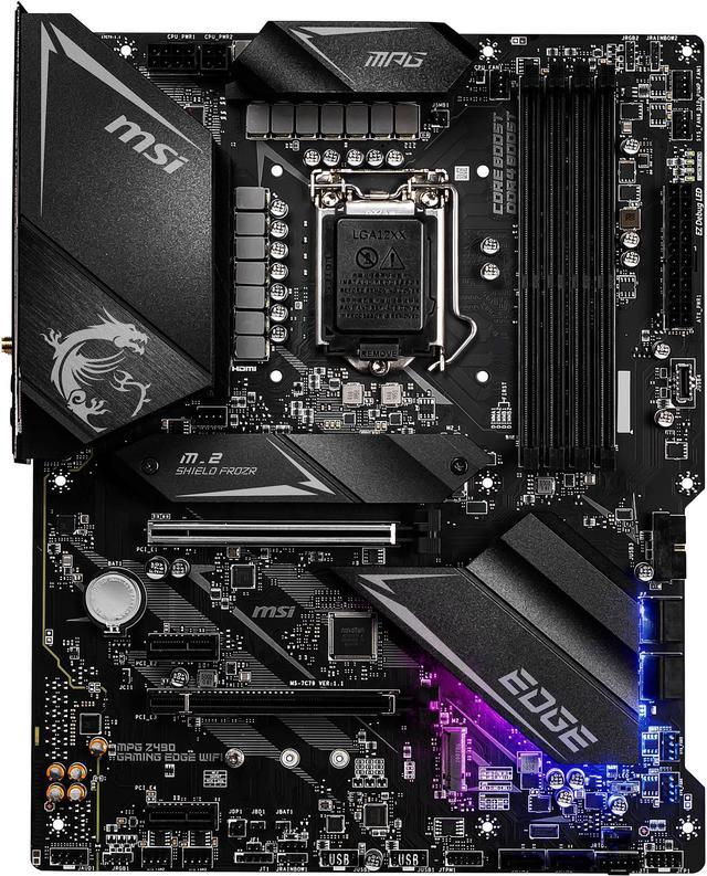 MSI – carte mère MPG Z490, wi-fi LGA 1200, DDR4, 128 go, PCI-E 3.0