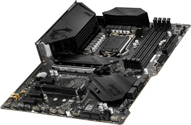 Alt view image 6 of 8 - MSI MPG Z490 GAMING PLUS LGA 1200 Intel Z490 ATX Intel Motherboard