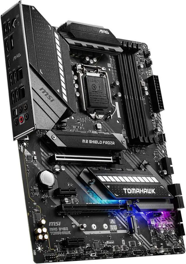 Alt view image 5 of 12 - MSI MAG B460 TOMAHAWK LGA 1200 Intel B460 ATX Intel Motherboard