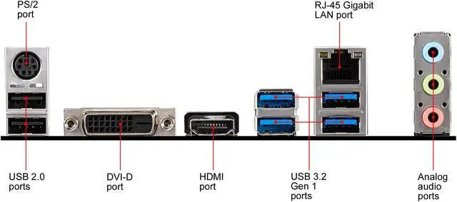 Alt view image 7 of 10 - MSI MAG B460M BAZOOKA LGA 1200 Intel B460 Micro ATX Intel Motherboard