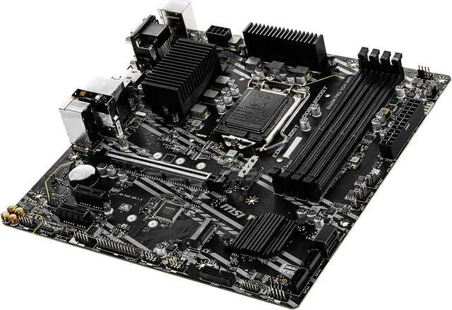 Alt view image 5 of 9 - MSI B460M PRO-VDH WIFI LGA 1200 Intel B460 Micro ATX Intel Motherboard