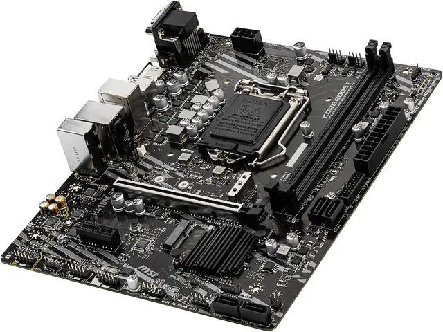 Alt view image 5 of 10 - MSI PRO H410M PRO LGA 1200 Intel H410 Micro ATX Intel Motherboard