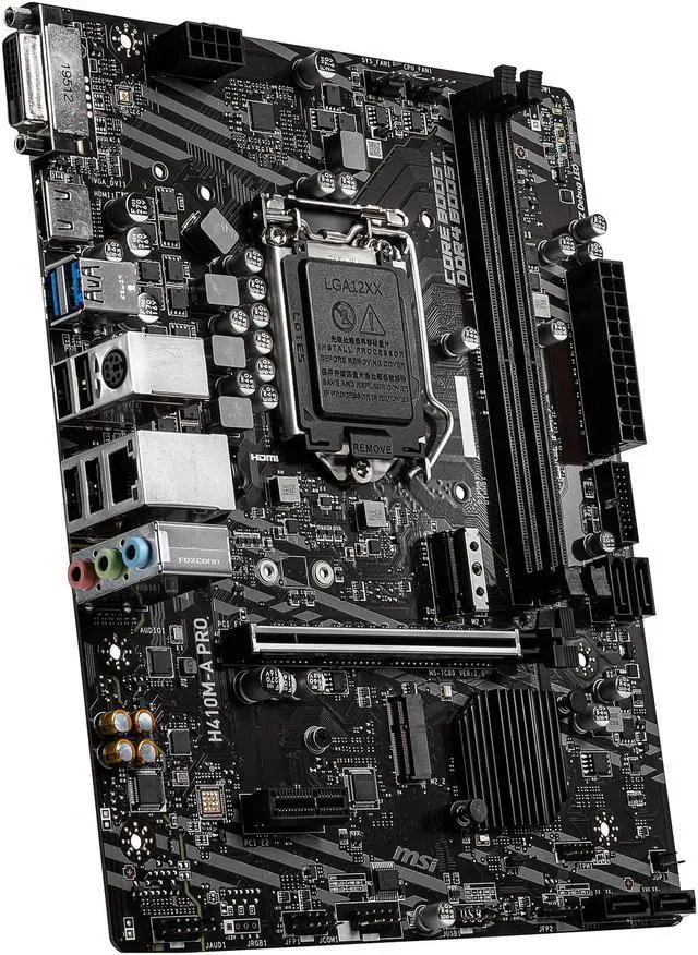 Alt view image 4 of 10 - MSI PRO H410M-A PRO LGA 1200 Intel H410 Micro ATX Intel Motherboard