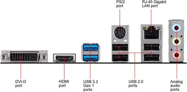 Alt view image 7 of 10 - MSI PRO H410M-A PRO LGA 1200 Intel H410 Micro ATX Intel Motherboard