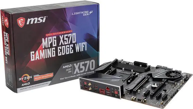 Alt view image 8 of 9 - MSI MPG X570 GAMING EDGE WIFI AM4 AMD X570 ATX AMD Motherboard