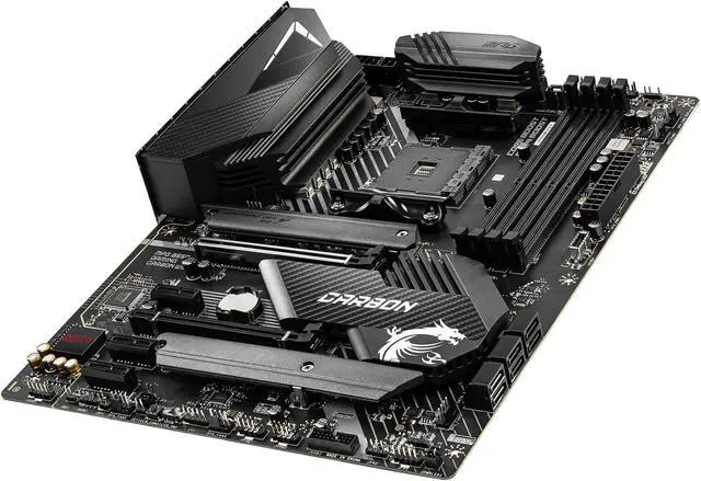 Alt view image 7 of 12 - MSI MPG B550 GAMING CARBON WIFI AM4 AMD B550 USB 3.0 ATX AMD Motherboard