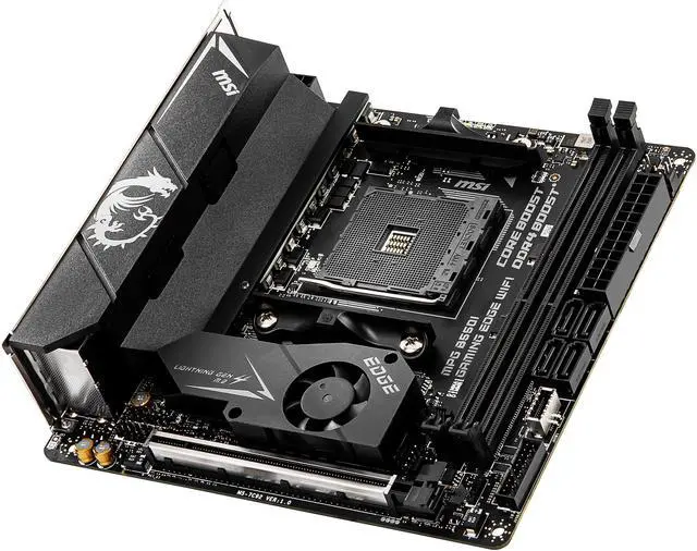 Alt view image 6 of 12 - MSI MPG B550I GAMING EDGE WIFI AM4 AMD B550 Mini ITX AMD Motherboard