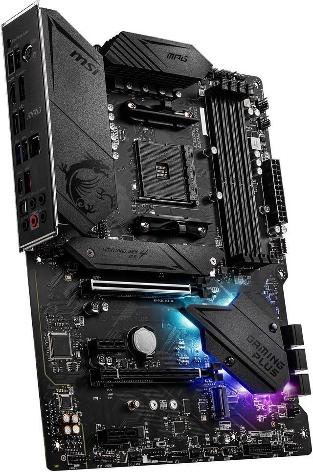 Alt view image 4 of 10 - MSI MPG B550 GAMING PLUS AM4 AMD B550 USB 3.0 ATX AMD Motherboard