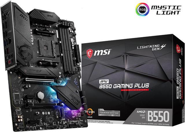 Alt view image 9 of 10 - MSI MPG B550 GAMING PLUS AM4 AMD B550 USB 3.0 ATX AMD Motherboard