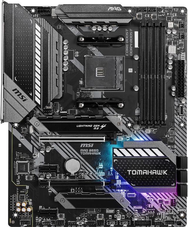 MSI MAG B550 TOMAHAWK AM4 ATX AMD Motherboard - Newegg.com