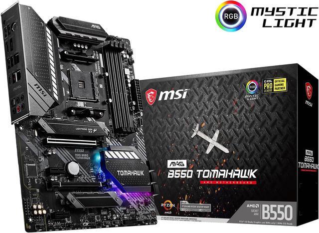 Alt view image 11 of 12 - MSI MAG B550 TOMAHAWK AM4 AMD B550 USB 3.0 ATX AMD Motherboard