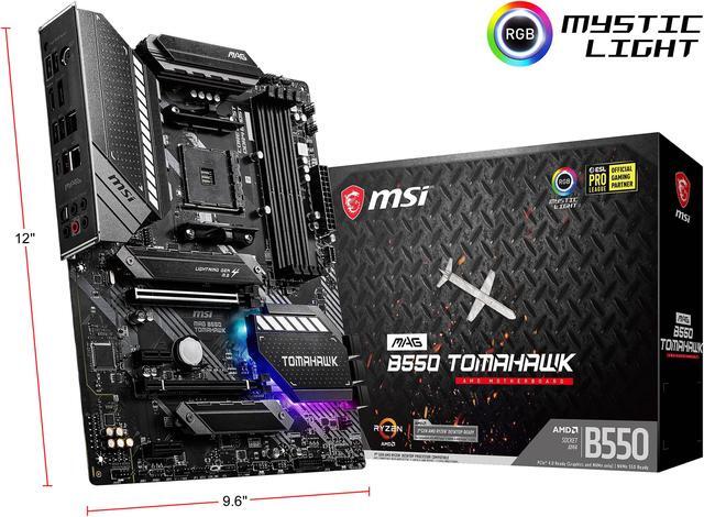 Alt view image 12 of 12 - MSI MAG B550 TOMAHAWK AM4 AMD B550 USB 3.0 ATX AMD Motherboard