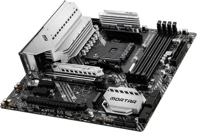 Alt view image 8 of 11 - MSI MAG B550M MORTAR WIFI AM4 AMD B550 SATA 6Gb/s Micro ATX AMD Motherboard