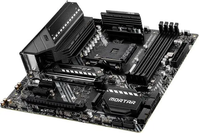 Alt view image 7 of 11 - MSI AM4 AMD Micro ATX Motherboard MAG B550M MORTAR AM4 AMD B550 Micro ATX AMD Motherboard