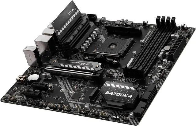 Alt view image 5 of 9 - MSI MAG B550M BAZOOKA AM4 AMD B550 Micro ATX AMD Motherboard