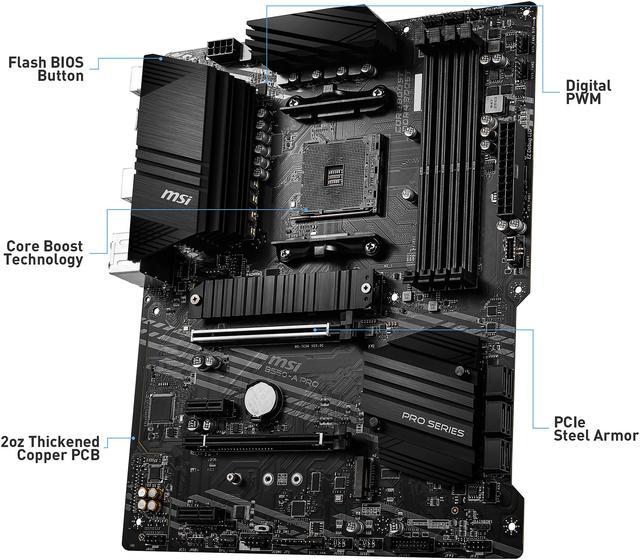 MSI B550-A PRO AM4 ATX AMD Motherboard 