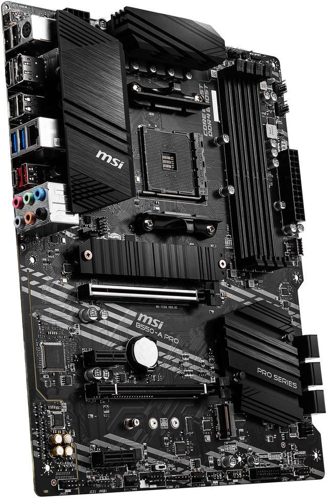 Alt view image 4 of 10 - MSI PRO B550-A PRO AM4 AMD B550 USB 3.0 ATX AMD Motherboard