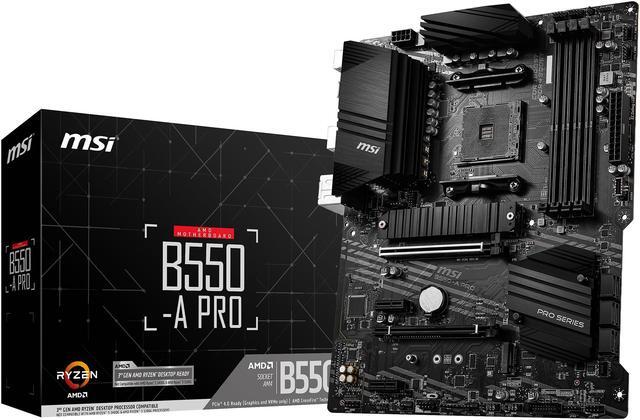 Alt view image 9 of 10 - MSI PRO B550-A PRO AM4 AMD B550 USB 3.0 ATX AMD Motherboard
