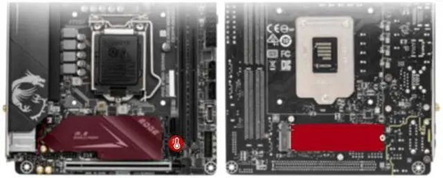 Alt view image 7 of 11 - MSI MPG B460I GAMING EDGE WIFI LGA 1200 Intel B460 Mini ITX Intel Motherboard