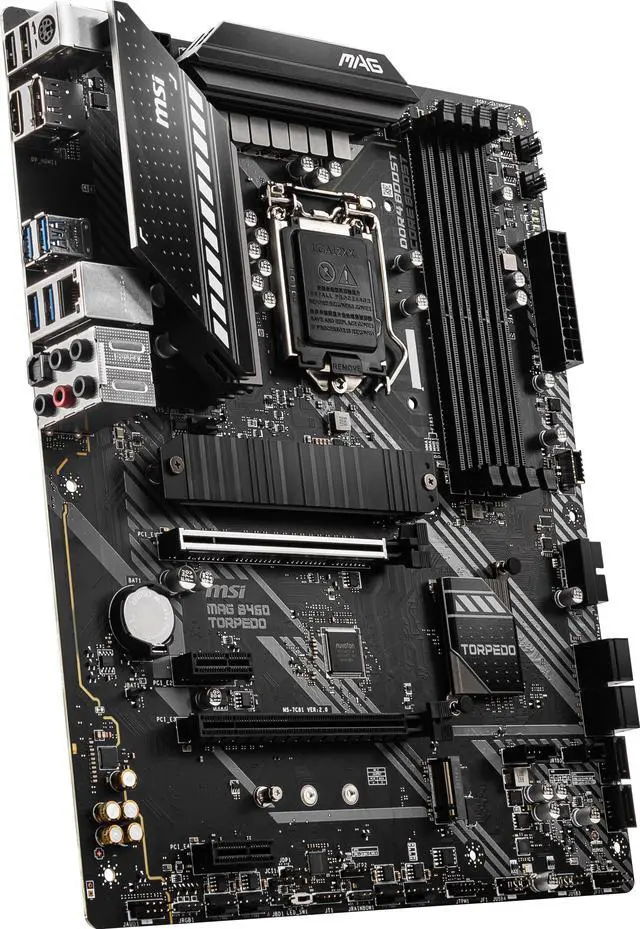 Alt view image 4 of 7 - MSI MAG B460 TORPEDO LGA 1200 Intel B460 ATX Intel Motherboard