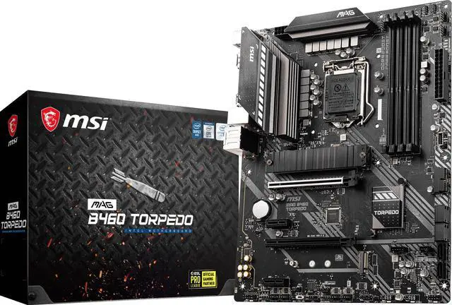 Alt view image 6 of 7 - MSI MAG B460 TORPEDO LGA 1200 Intel B460 ATX Intel Motherboard