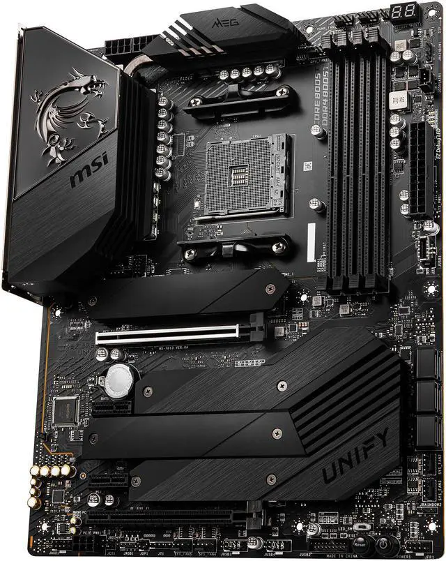 Alt view image 3 of 10 - MSI MEG B550 UNIFY AM4 AMD B550 USB 3.0 ATX AMD Motherboard