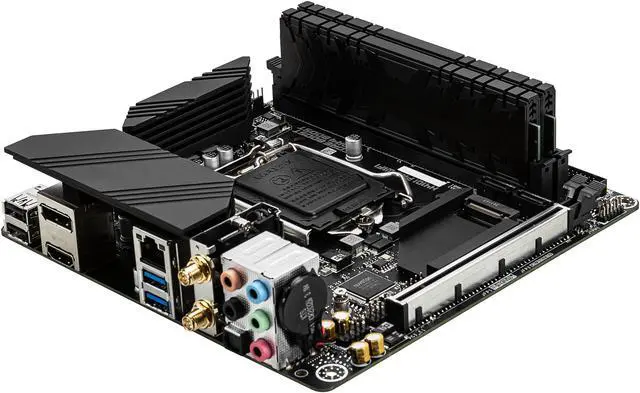 Alt view image 6 of 11 - MSI PRO H410I PRO WIFI LGA 1200 Intel H410 Mini ITX Intel Motherboard