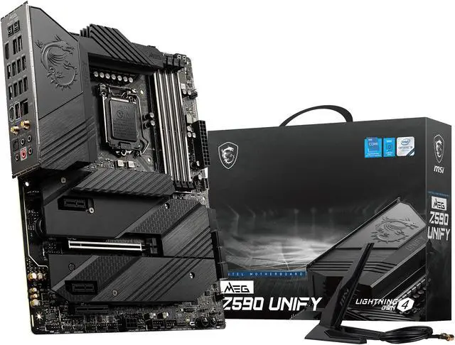 Alt view image 9 of 10 - MSI MEG Z590 UNIFY LGA 1200 ATX Intel Motherboard