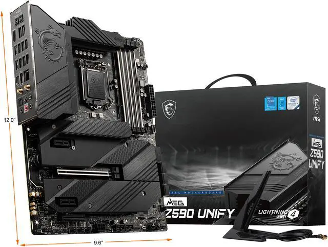 Alt view image 10 of 10 - MSI MEG Z590 UNIFY LGA 1200 ATX Intel Motherboard