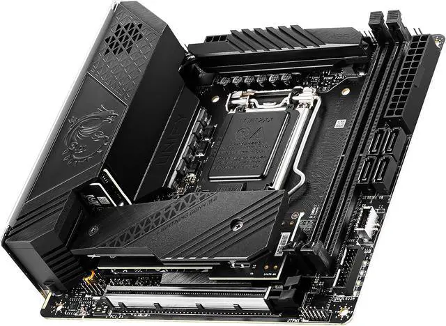 Alt view image 4 of 9 - MSI MEG Z590I UNIFY LGA 1200 Intel Z590 Mini ITX Intel Motherboard