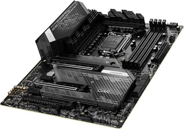 Alt view image 5 of 9 - MSI MPG Z590 GAMING CARBON WIFI LGA 1200 Intel Z590 ATX Intel Motherboard