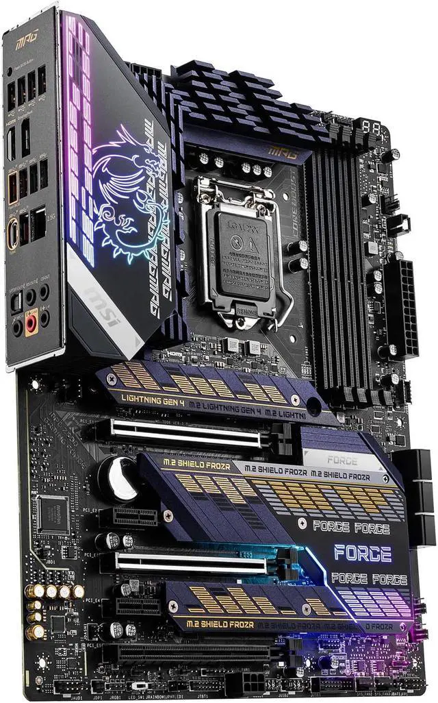 Alt view image 6 of 11 - MSI MPG Z590 GAMING FORCE LGA 1200 Intel Z590 ATX Intel Motherboard