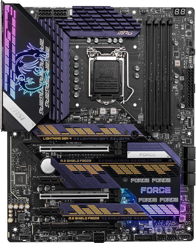 MSI MPG Z590 GAMING FORCE LGA 1200 ATX Intel Motherboard - Newegg.com