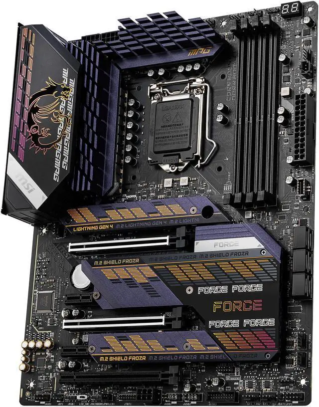 Alt view image 5 of 11 - MSI MPG Z590 GAMING FORCE LGA 1200 Intel Z590 ATX Intel Motherboard