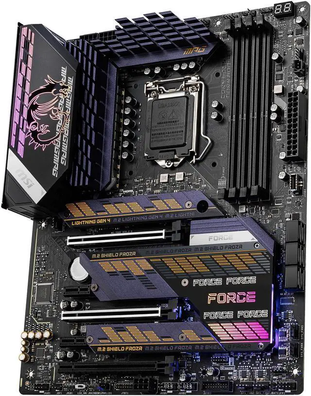 Alt view image 4 of 11 - MSI MPG Z590 GAMING FORCE LGA 1200 Intel Z590 ATX Intel Motherboard