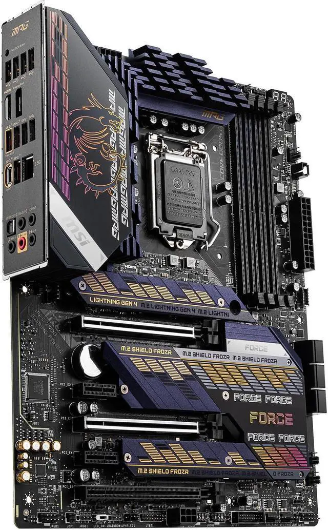 Alt view image 7 of 11 - MSI MPG Z590 GAMING FORCE LGA 1200 Intel Z590 ATX Intel Motherboard