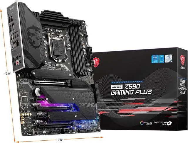 Alt view image 8 of 8 - MSI MPG Z590 GAMING PLUS LGA 1200 Intel Z590 ATX Intel Motherboard