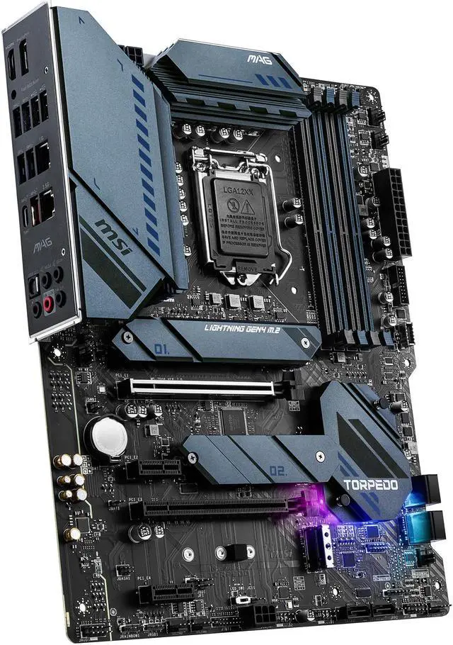 Alt view image 4 of 7 - MSI MAG Z590 TORPEDO LGA 1200 Intel Z590 ATX Intel Motherboard