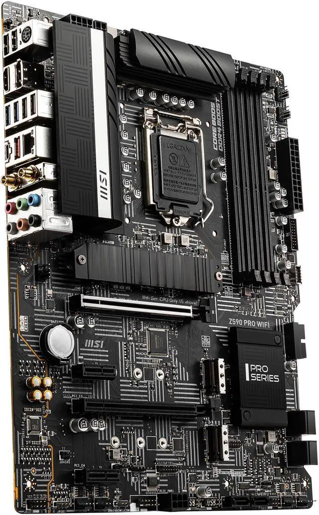 Alt view image 4 of 8 - MSI Z590 PRO WIFI LGA 1200 Intel Z590 ATX Intel Motherboard