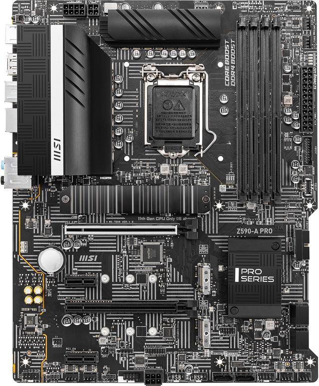 MSI MPG Z590 Gaming Carbon WiFi Gaming Motherboard (ATX, 11th/10th Gen  Intel Core, LGA 1200 Socket, DDR4, PCIe 4, CFX, M.2 Slots, USB 3.2 Gen 2,  Wi-Fi 6E, DP/HDMI, Mystic Light RGB) 