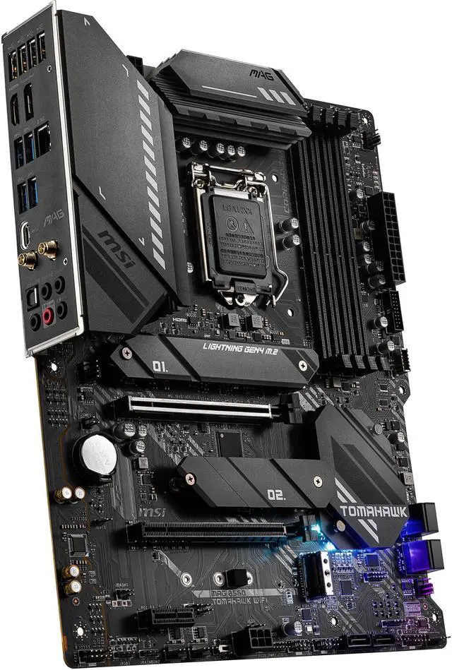 Alt view image 4 of 8 - MSI MAG B560 TOMAHAWK WIFI LGA 1200 Intel B560 ATX Intel Motherboard