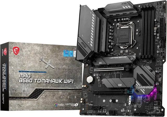 Alt view image 8 of 8 - MSI MAG B560 TOMAHAWK WIFI LGA 1200 Intel B560 ATX Intel Motherboard