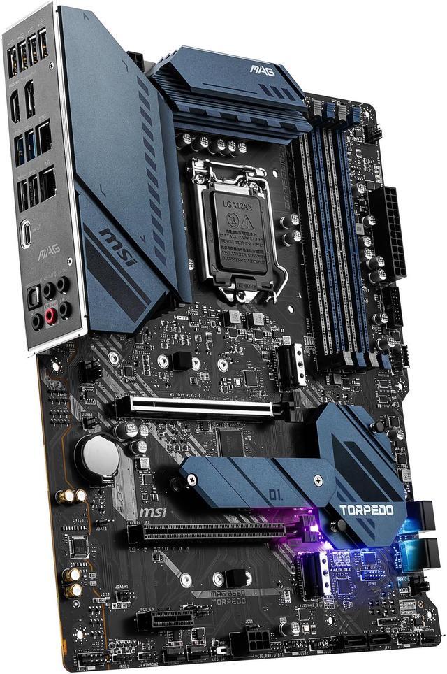Alt view image 4 of 7 - MSI MAG B560 TORPEDO LGA 1200 Intel B560 ATX Intel Motherboard