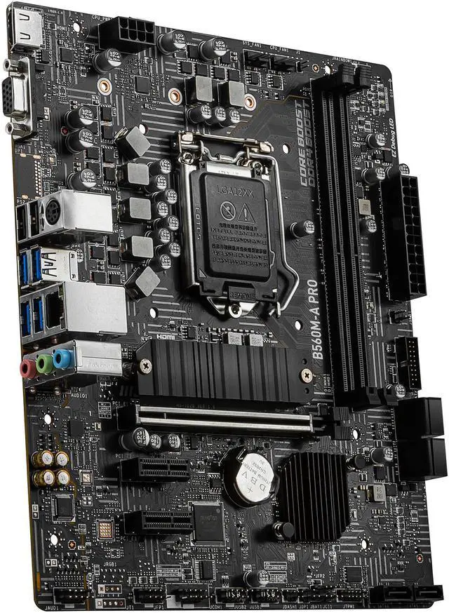 Alt view image 4 of 8 - MSI B560M-A PRO LGA 1200 Intel B560 Micro ATX Intel Motherboard