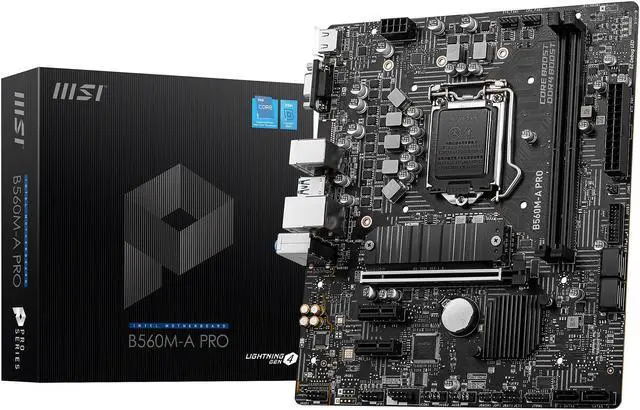 Alt view image 8 of 8 - MSI B560M-A PRO LGA 1200 Intel B560 Micro ATX Intel Motherboard