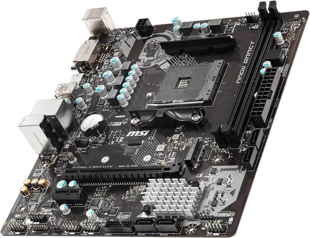 Alt view image 4 of 8 - MSI B450M-A PRO MAX AM4 AMD B450 Micro ATX AMD Motherboard