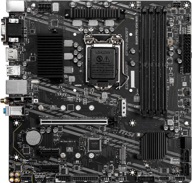 Main image of MSI B460M PRO-VDH WIFI LGA 1200 Intel B460 Micro ATX Intel Motherboard