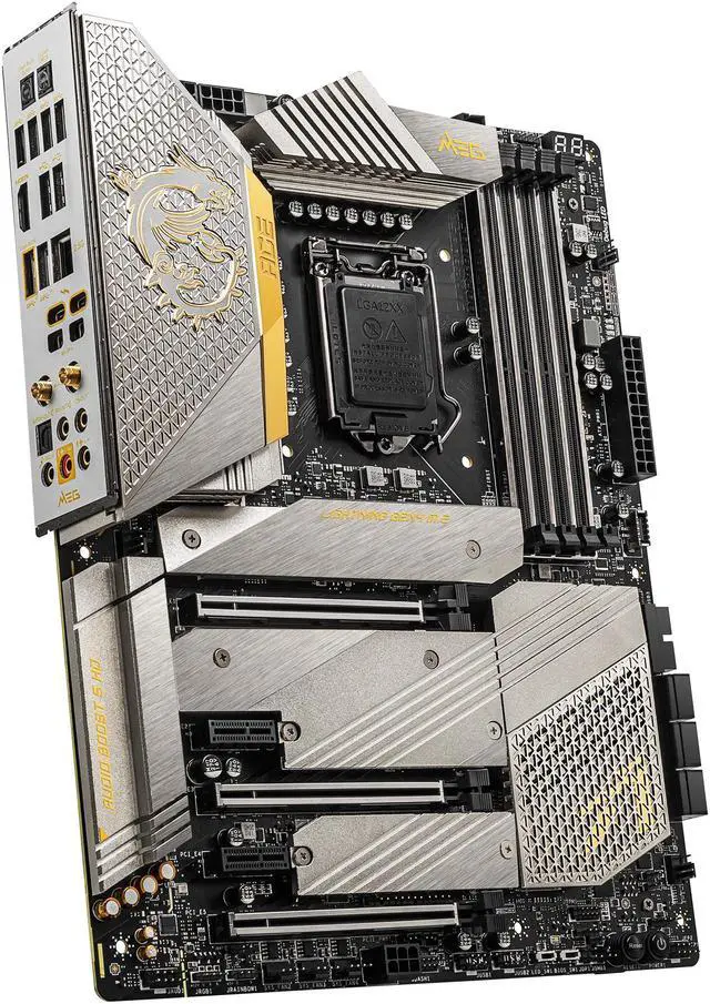 Alt view image 5 of 10 - MSI MEG Z590 ACE GOLD EDITION LGA 1200 Intel Z590 ATX Intel Motherboard